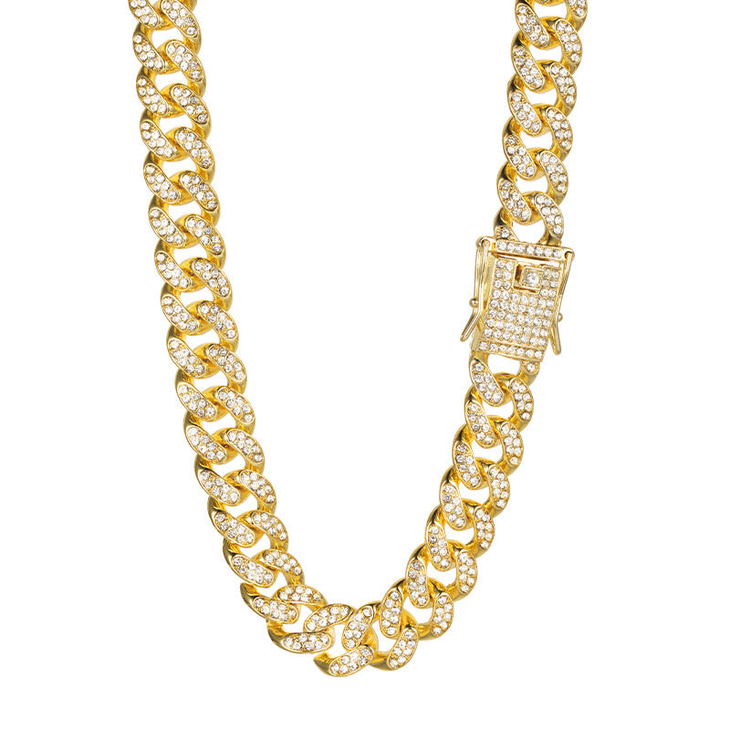 Cuban Link Rhinestone Necklace