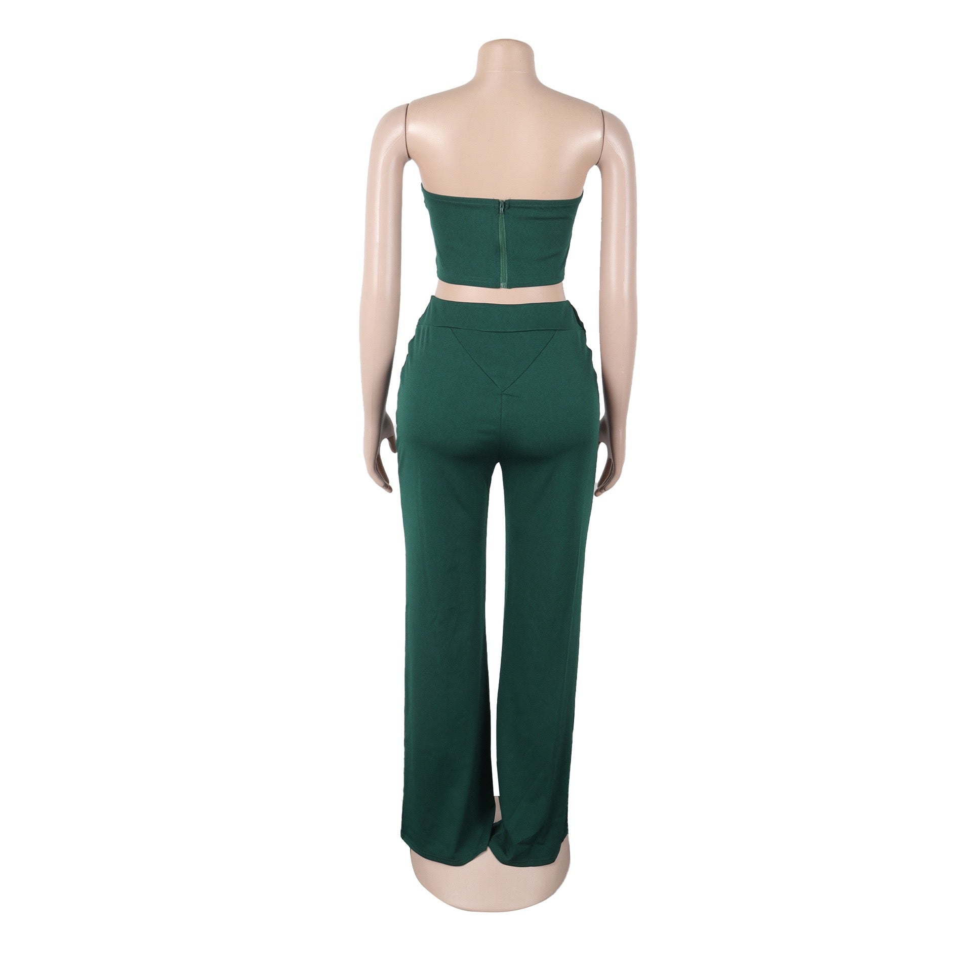 Vixen Vibe Eyelet Strapless Wide-Leg Jumpsuit