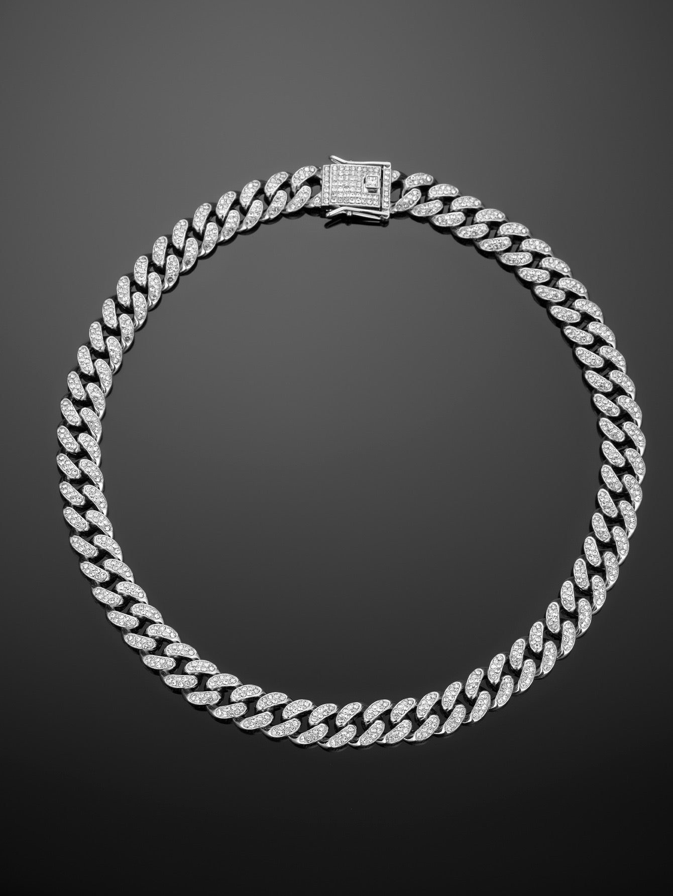 Cuban Link Rhinestone Necklace