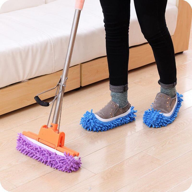 Step ‘n’ Shine Microfiber Mop Slippers
