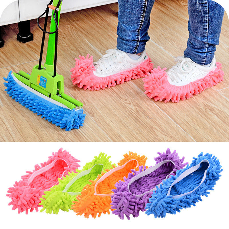 Step ‘n’ Shine Microfiber Mop Slippers