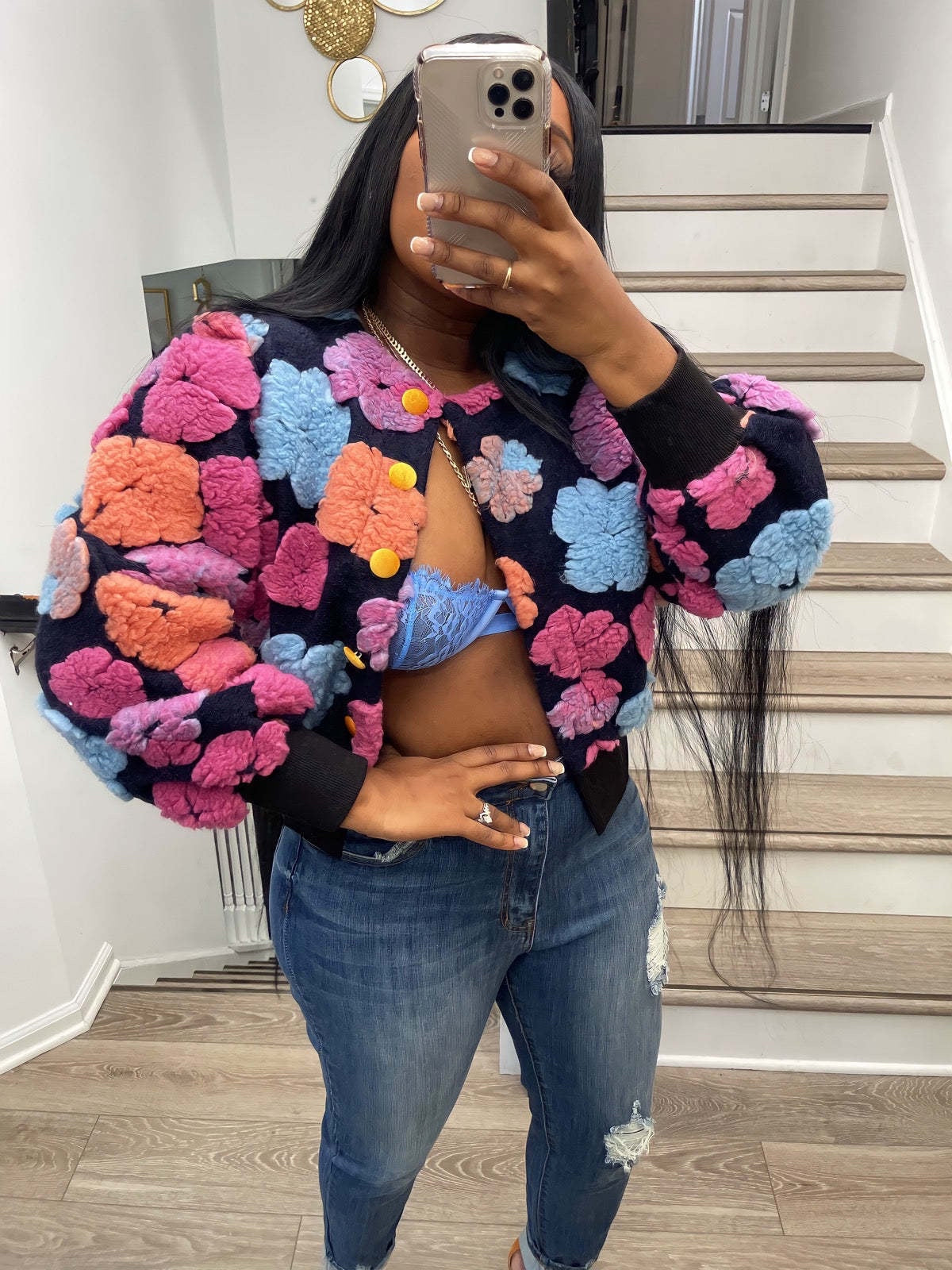 Floral Sweater