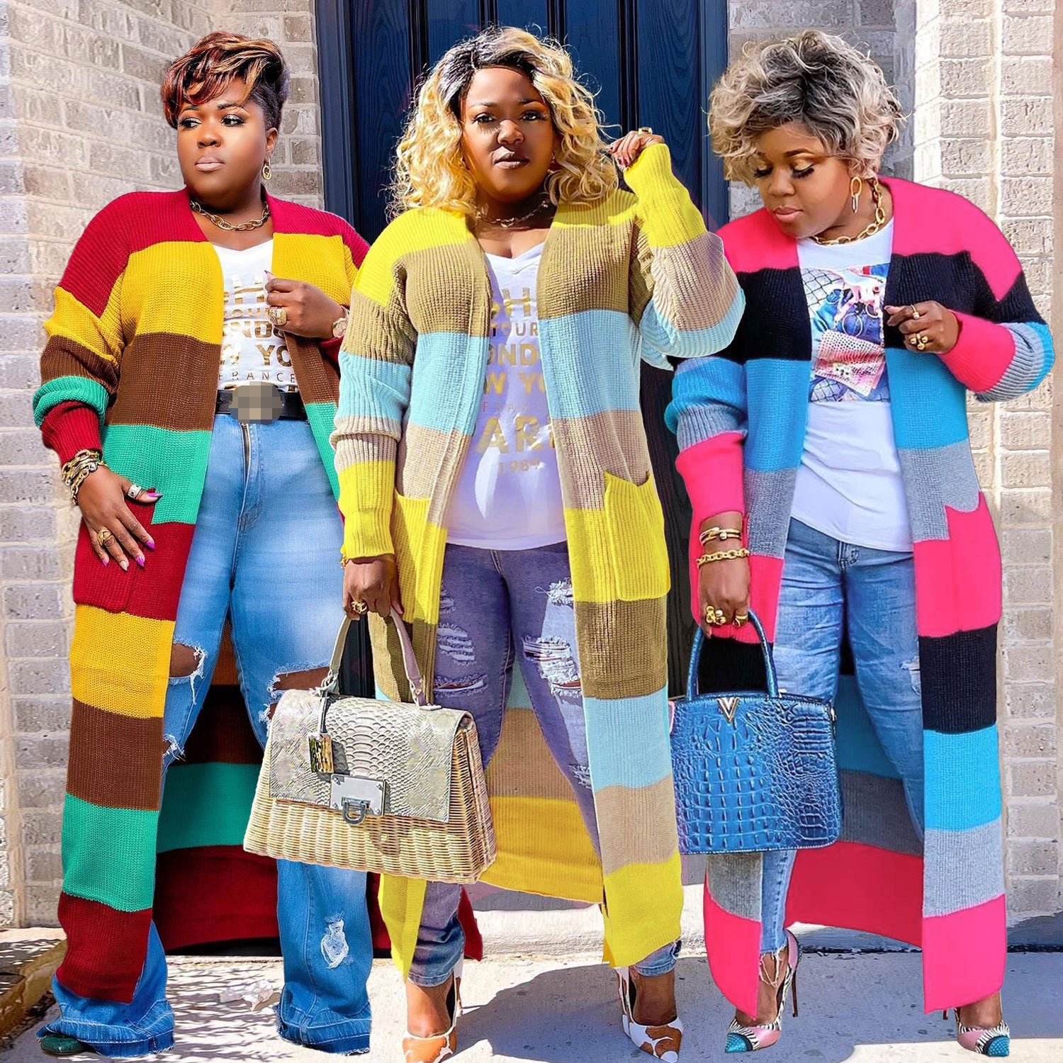 Full Body Striped Cardigan