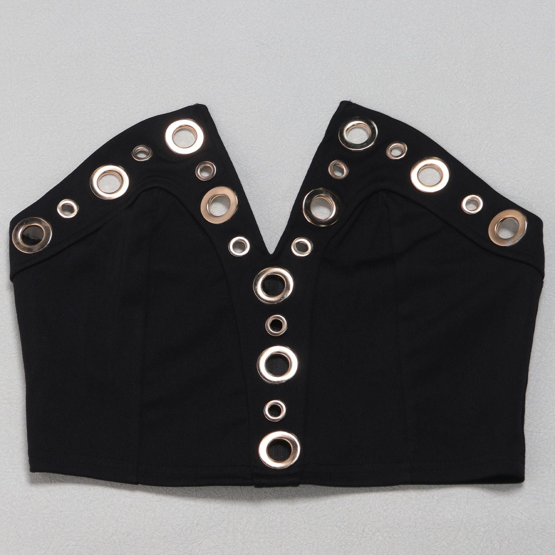 Vixen Vibe Eyelet Strapless Wide-Leg Jumpsuit