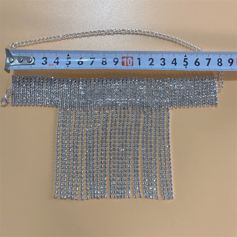 Crystal-Encrusted Ankle Cuffs