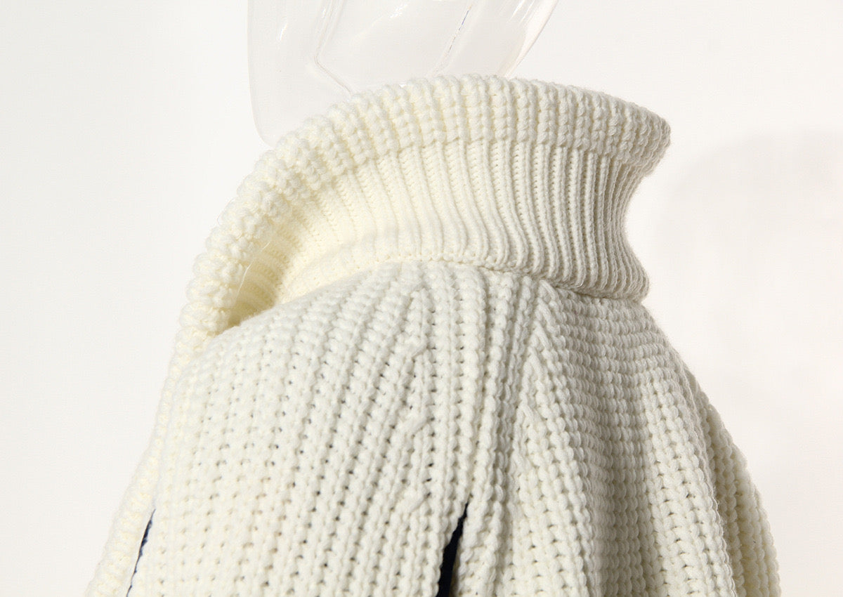 Avant-Garde Knit-Panelled Spring Jacket