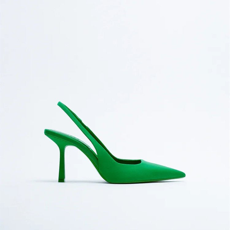 Sling Back Kitten Heel Shoes