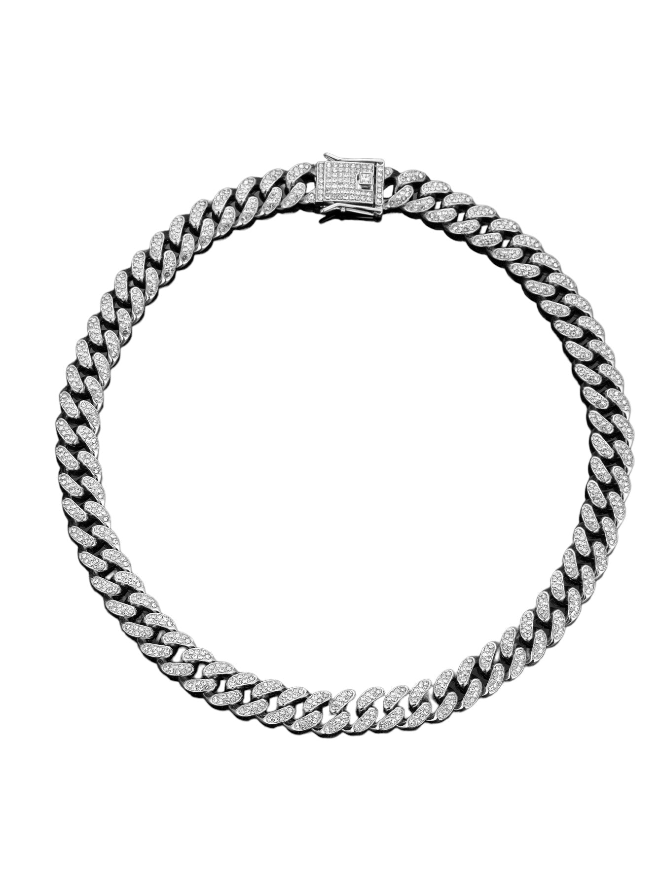 Cuban Link Rhinestone Necklace