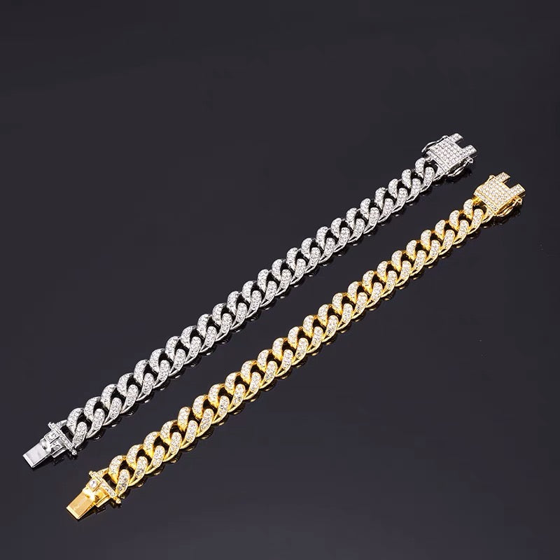 Cuban Link Rhinestone bracelet