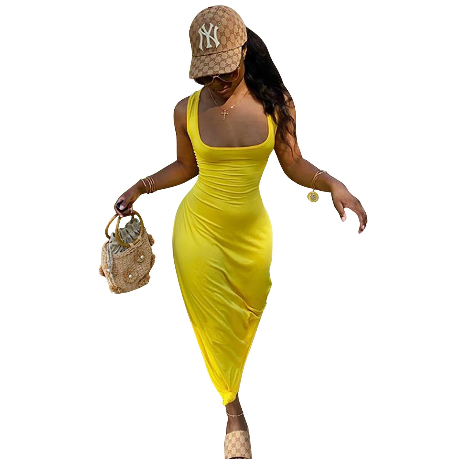 Fitted Body Con Maxi