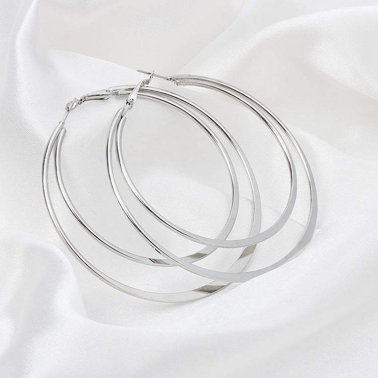 Over sized Double Ring Hoops