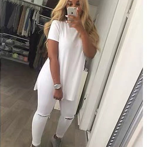 Side Split Tee.