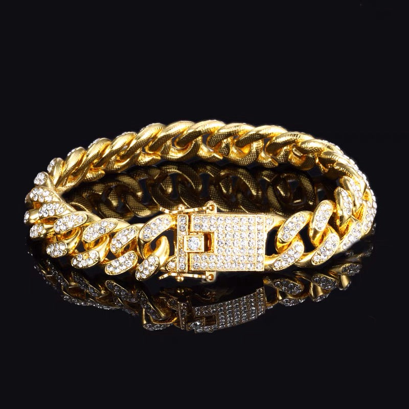 Cuban Link Rhinestone bracelet