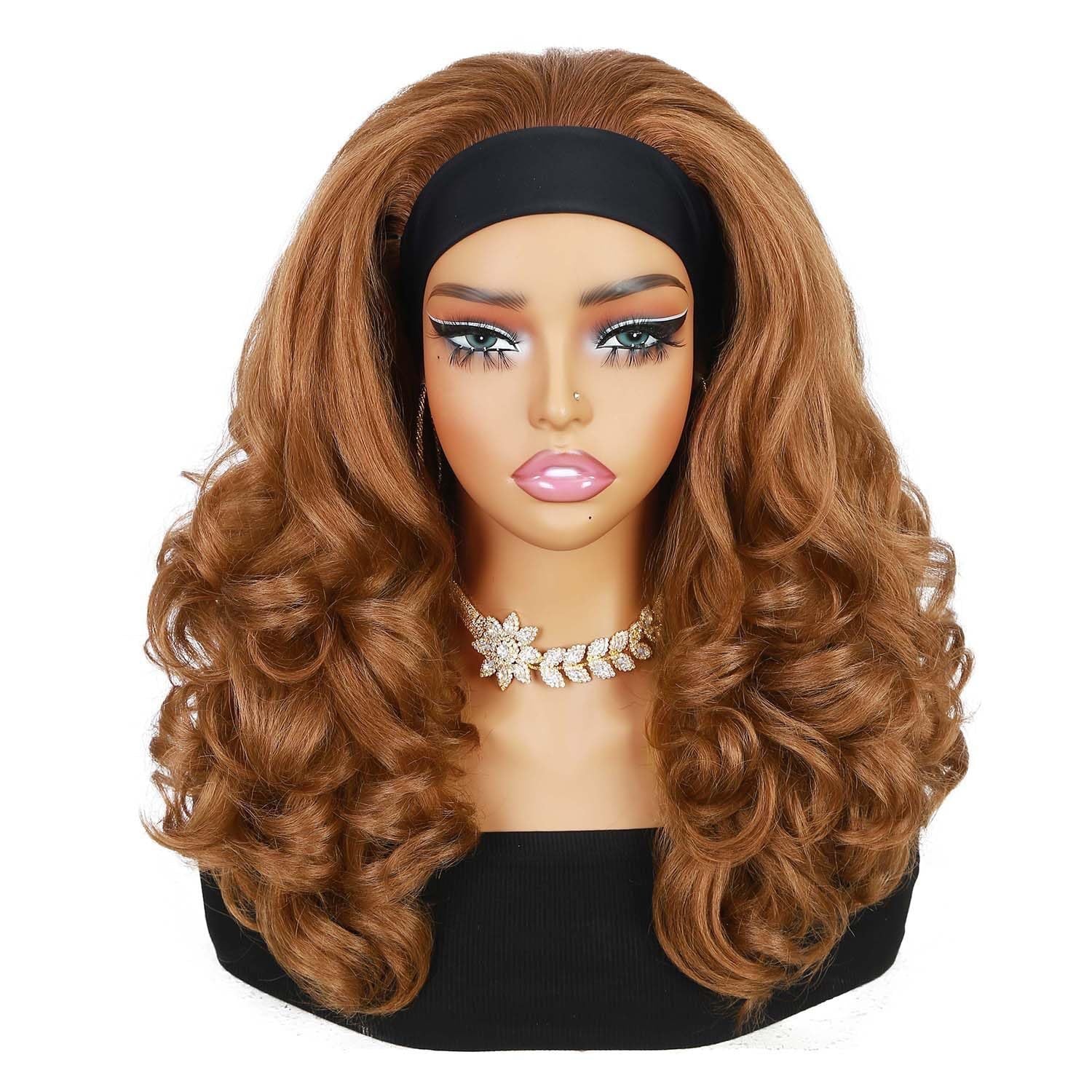 Halo District™ Luxe Volume Headband Wig – Natural Curl