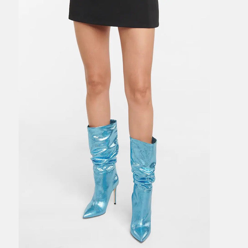 Slouch Style Half Calf Boots