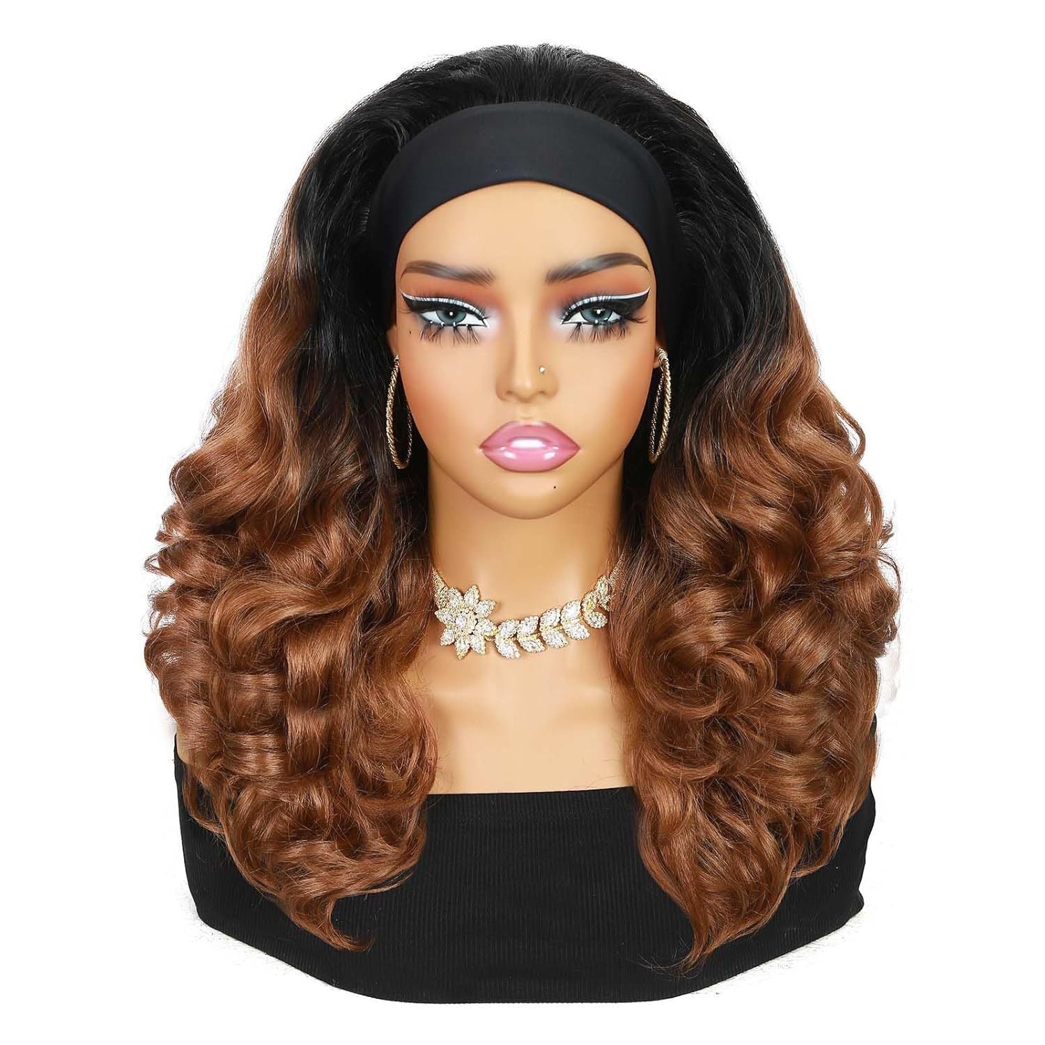 Halo District™ Luxe Volume Headband Wig – Natural Curl