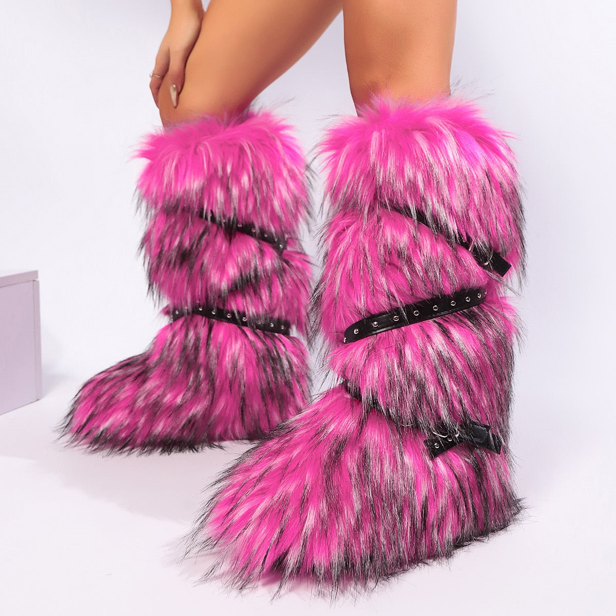 Fur String Boots