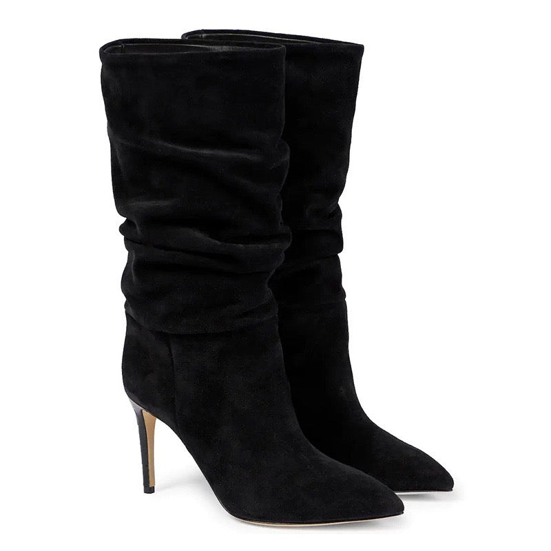 Slouch Style Half Calf Boots