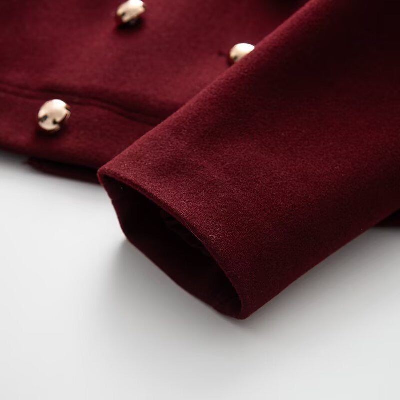 Double-Breasted Fall Coat
