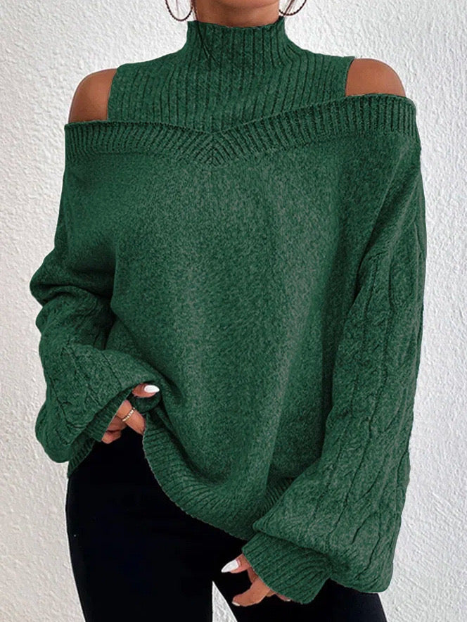 Turtleneck Cold Shoulder