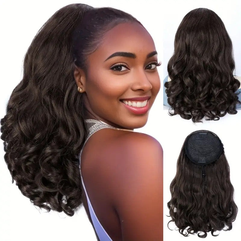Soft Glam Curly Ponytail – 16