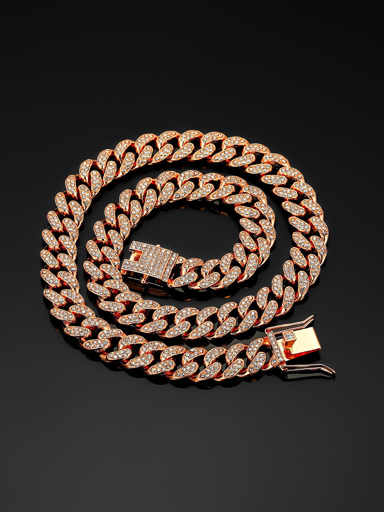 Cuban Link Rhinestone Necklace