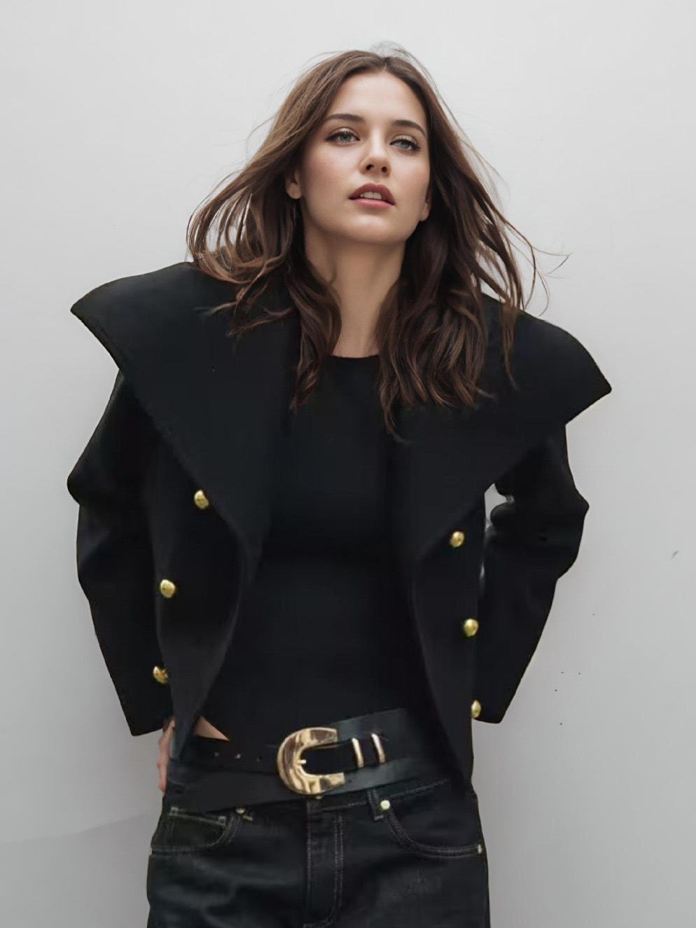 Double-Breasted Fall Coat