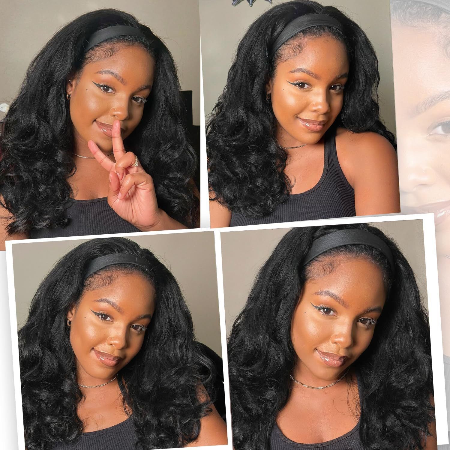 Halo District™ Luxe Volume Headband Wig – Natural Curl