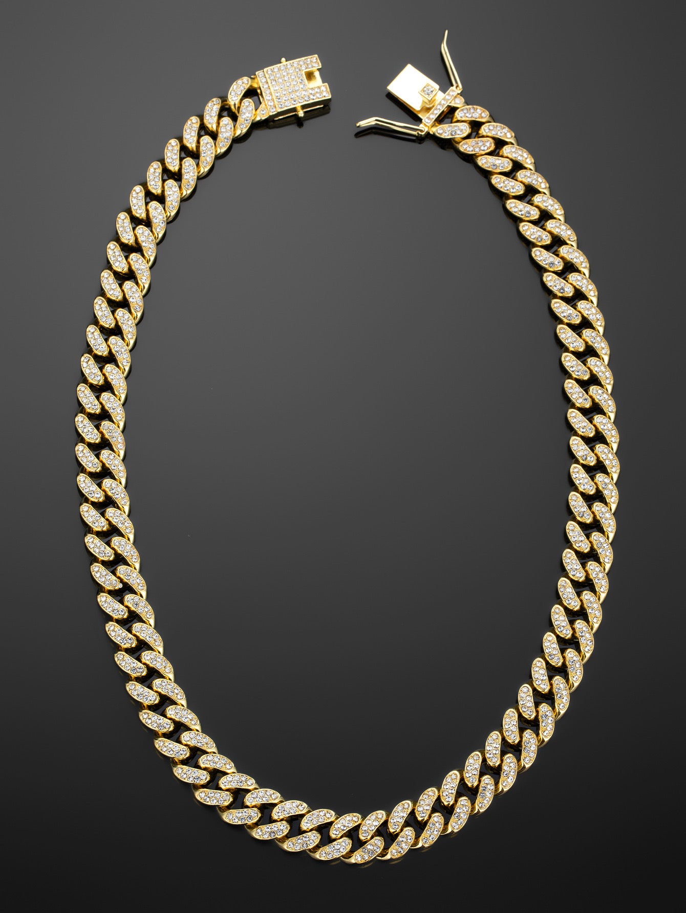 Cuban Link Rhinestone Necklace