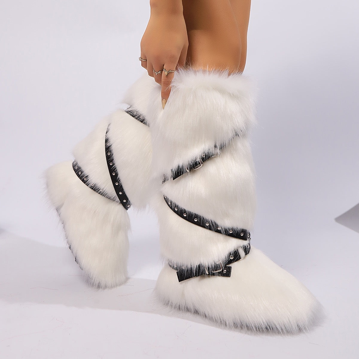 Fur String Boots