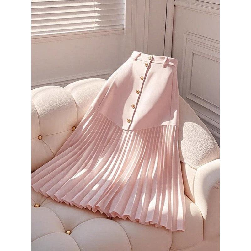 Elegance Defined Pleated Blazer Skirt