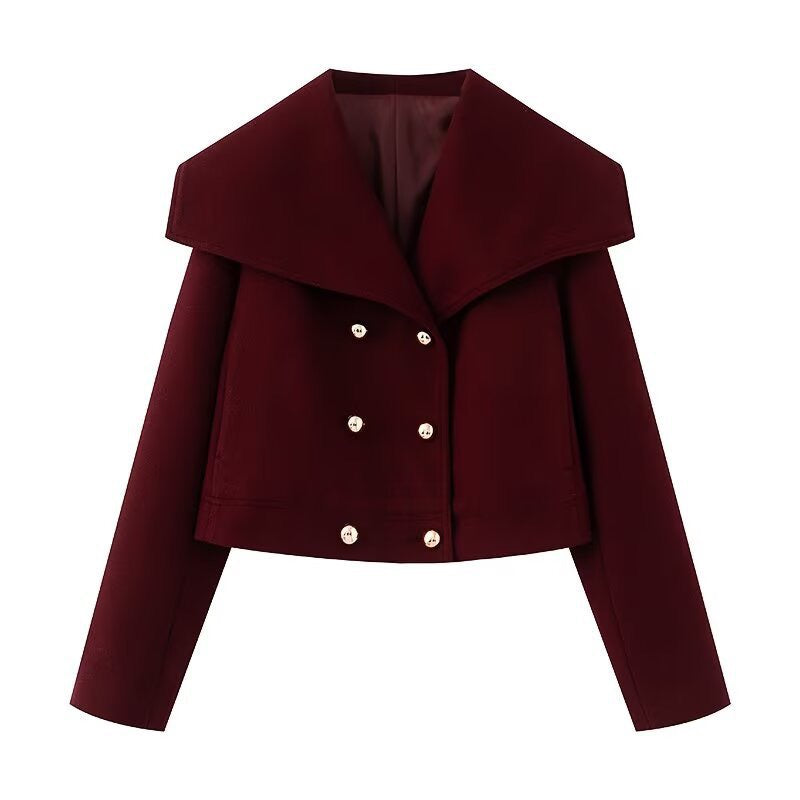 Double-Breasted Fall Coat