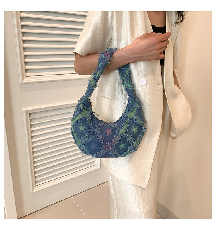 Colored Patchwork Handbag