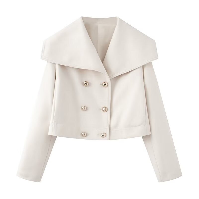 Double-Breasted Fall Coat