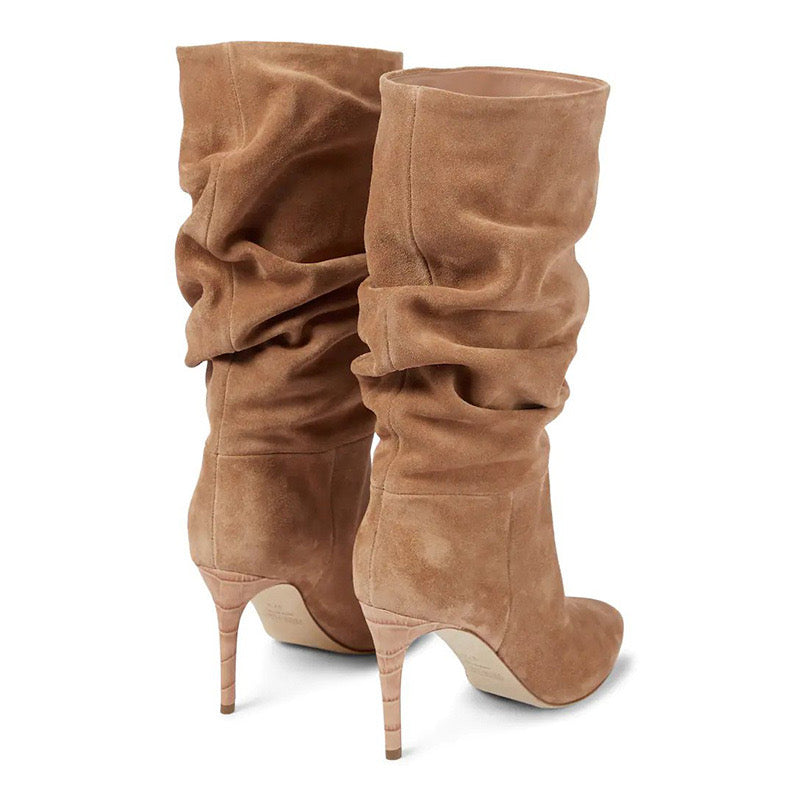 Slouch Style Half Calf Boots