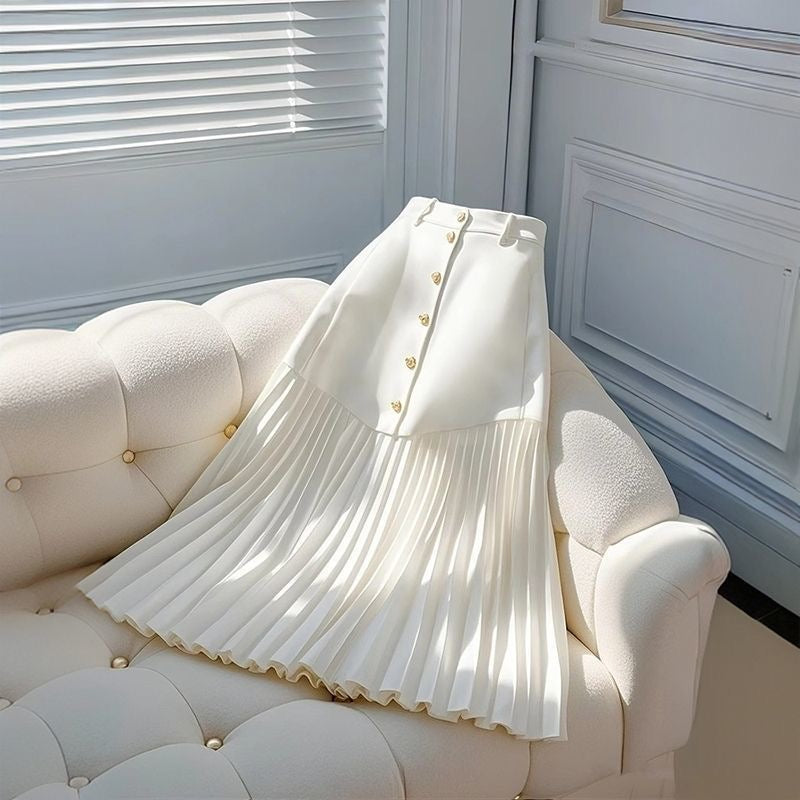 Elegance Defined Pleated Blazer Skirt