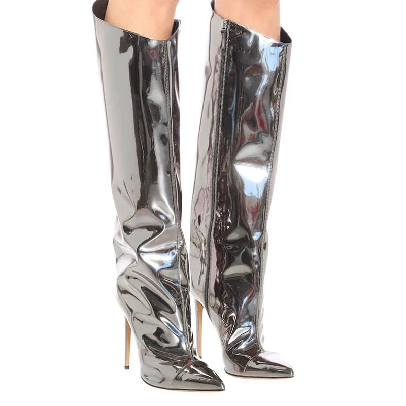 Metallic Boots