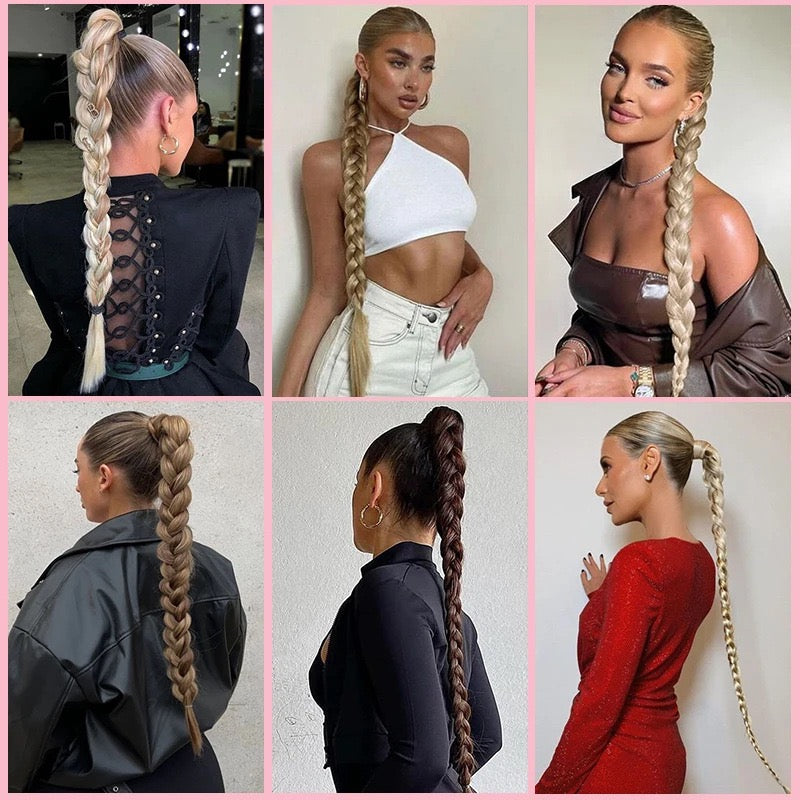Instant Glam Bubble Braid Ponytail Extension