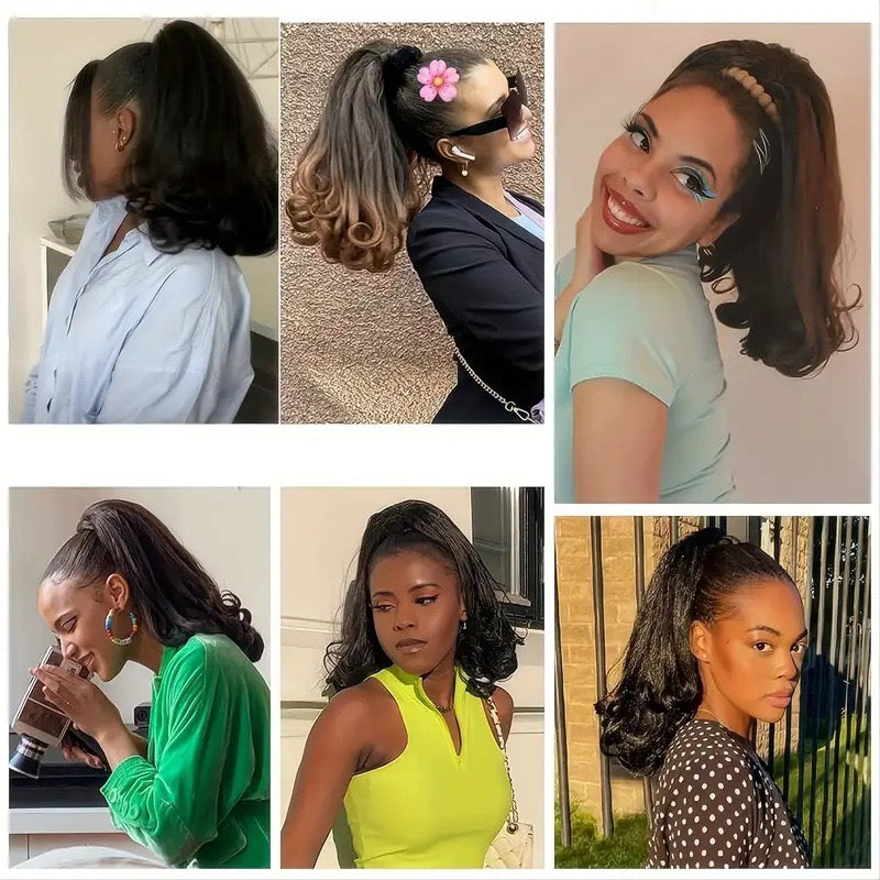 Soft Glam Curly Ponytail – 16