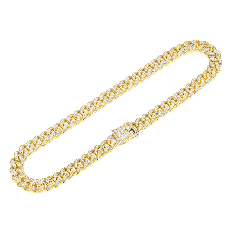 Cuban Link Rhinestone Necklace