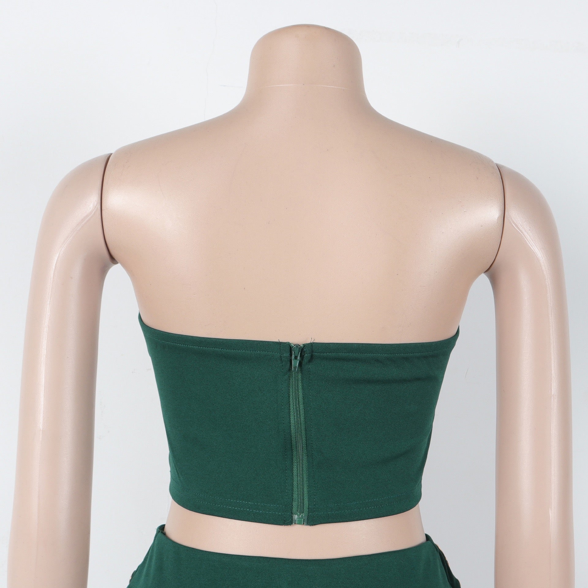 Vixen Vibe Eyelet Strapless Wide-Leg Jumpsuit