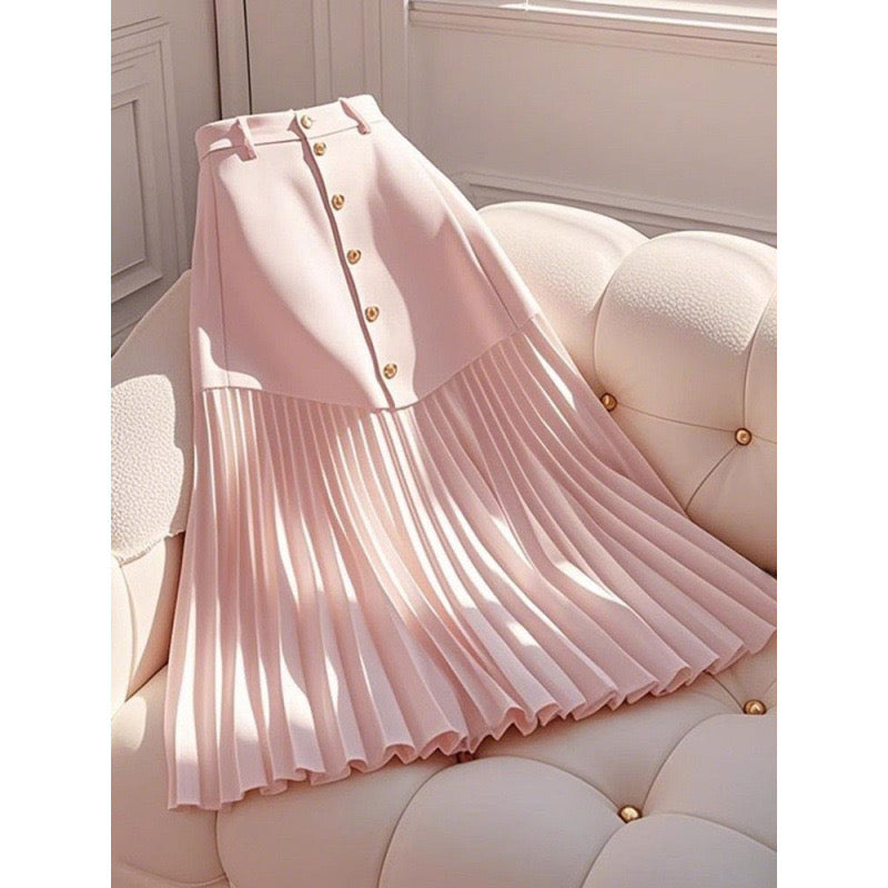 Elegance Defined Pleated Blazer Skirt