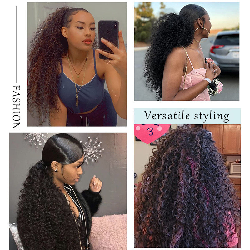 Kinky Curly Drawstring Ponytail Extension | Instant Volume & Length