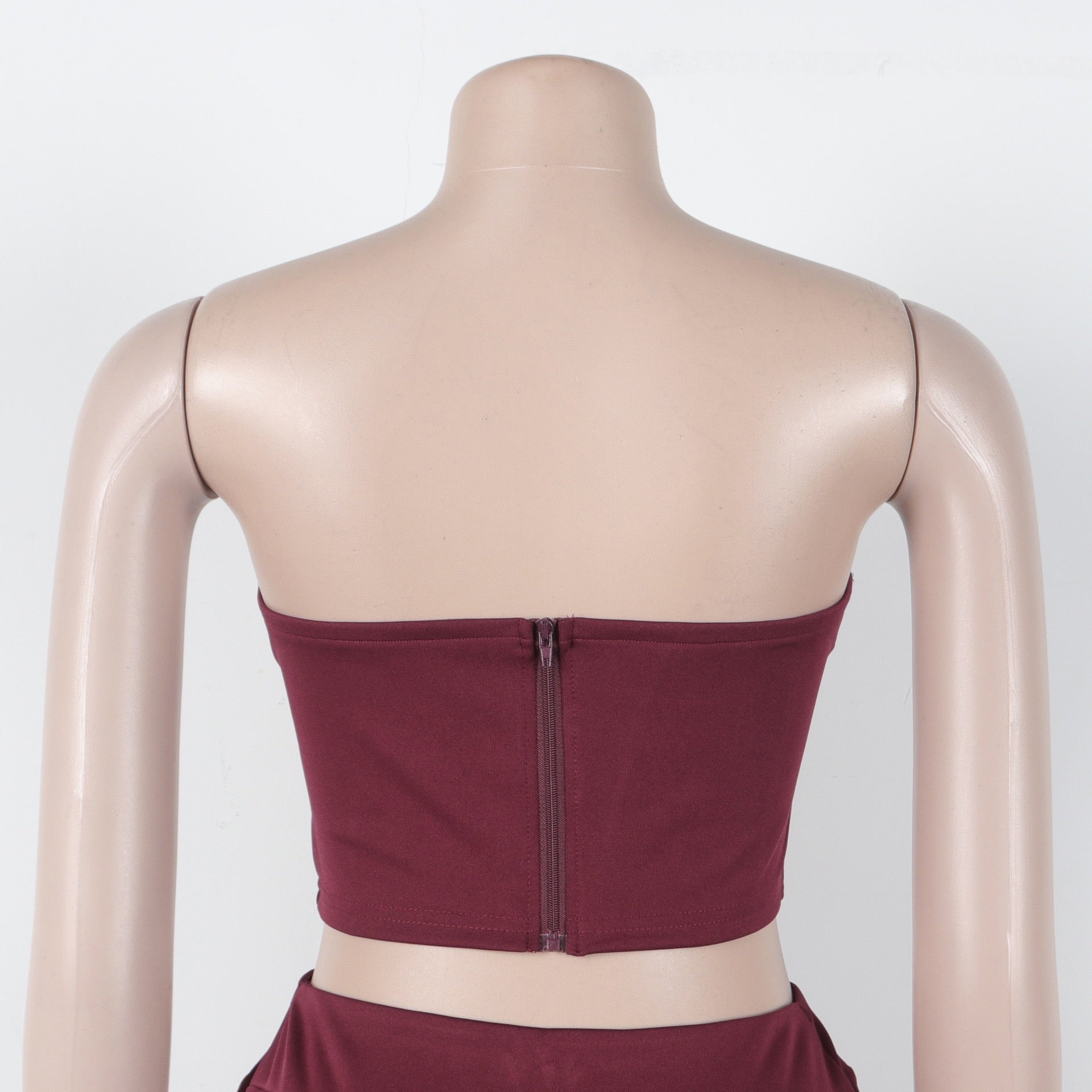 Vixen Vibe Eyelet Strapless Wide-Leg Jumpsuit