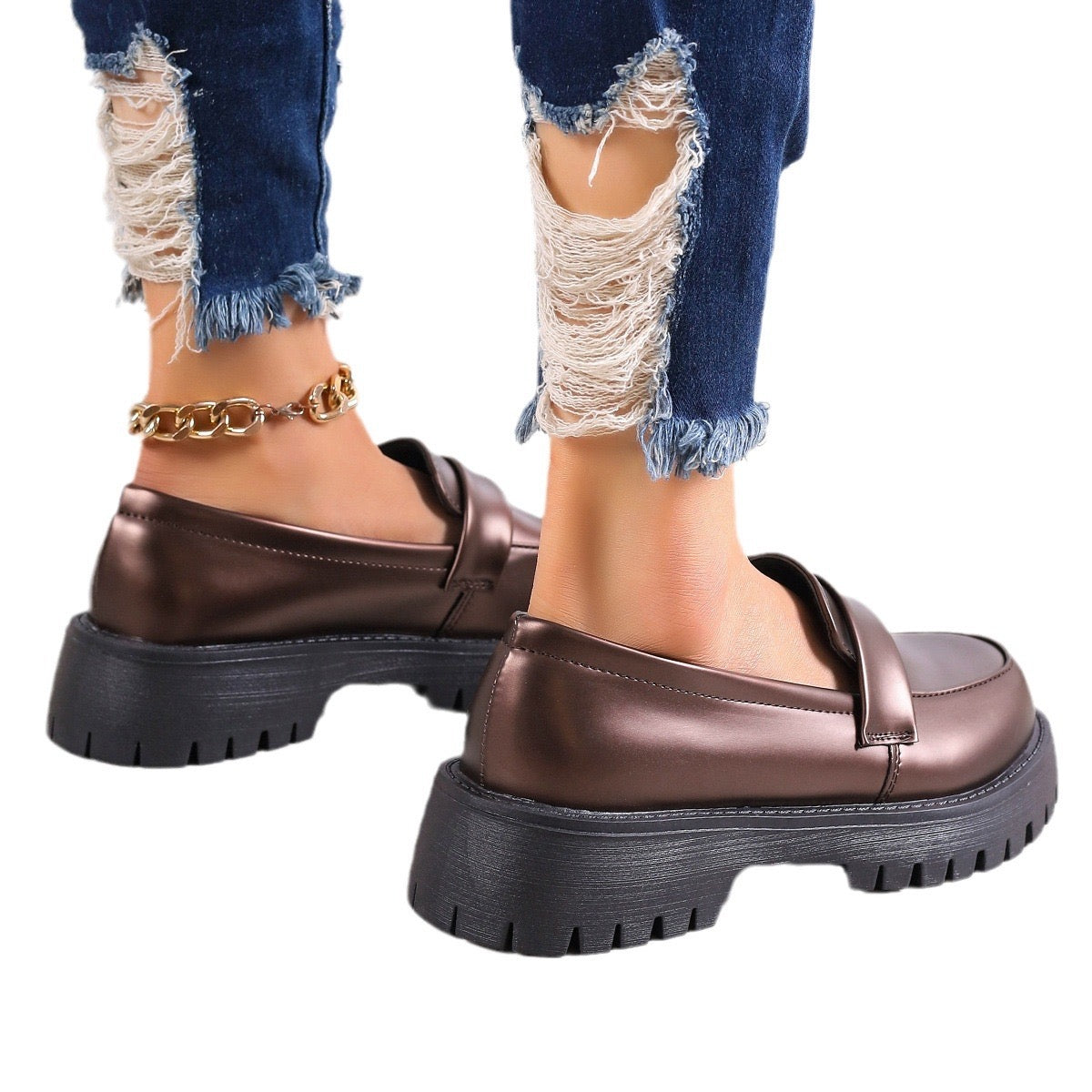 Chunky Sole Casual Women’s Loafers