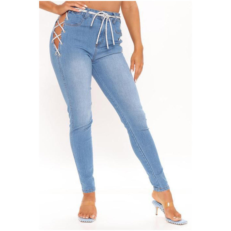 Diamond Chain Stitch Jeans