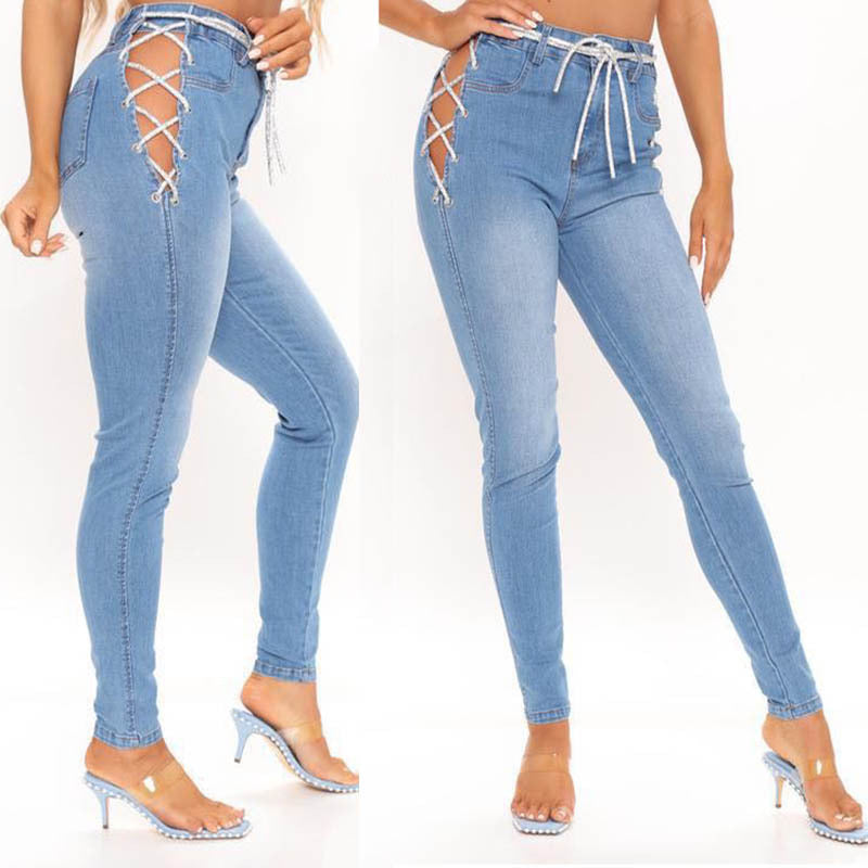 Diamond Chain Stitch Jeans