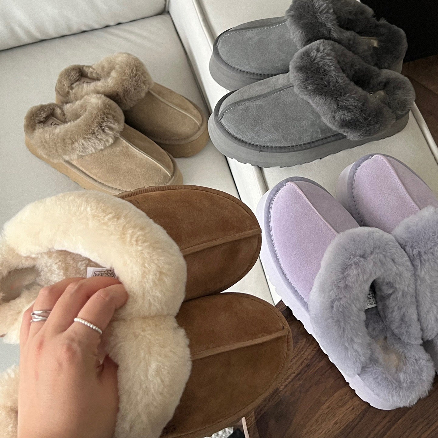 Fur Lined Slip-ons