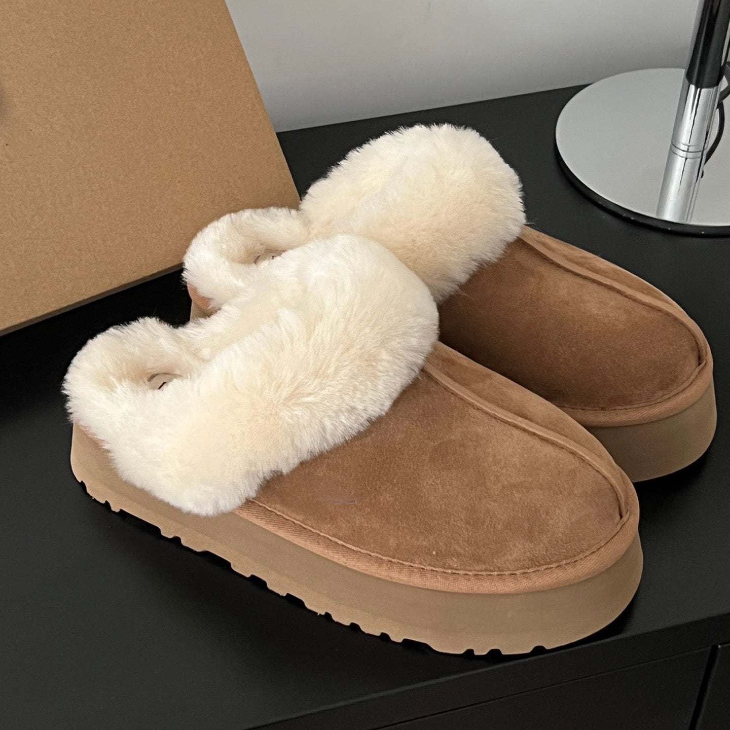 Fur Lined Slip-ons