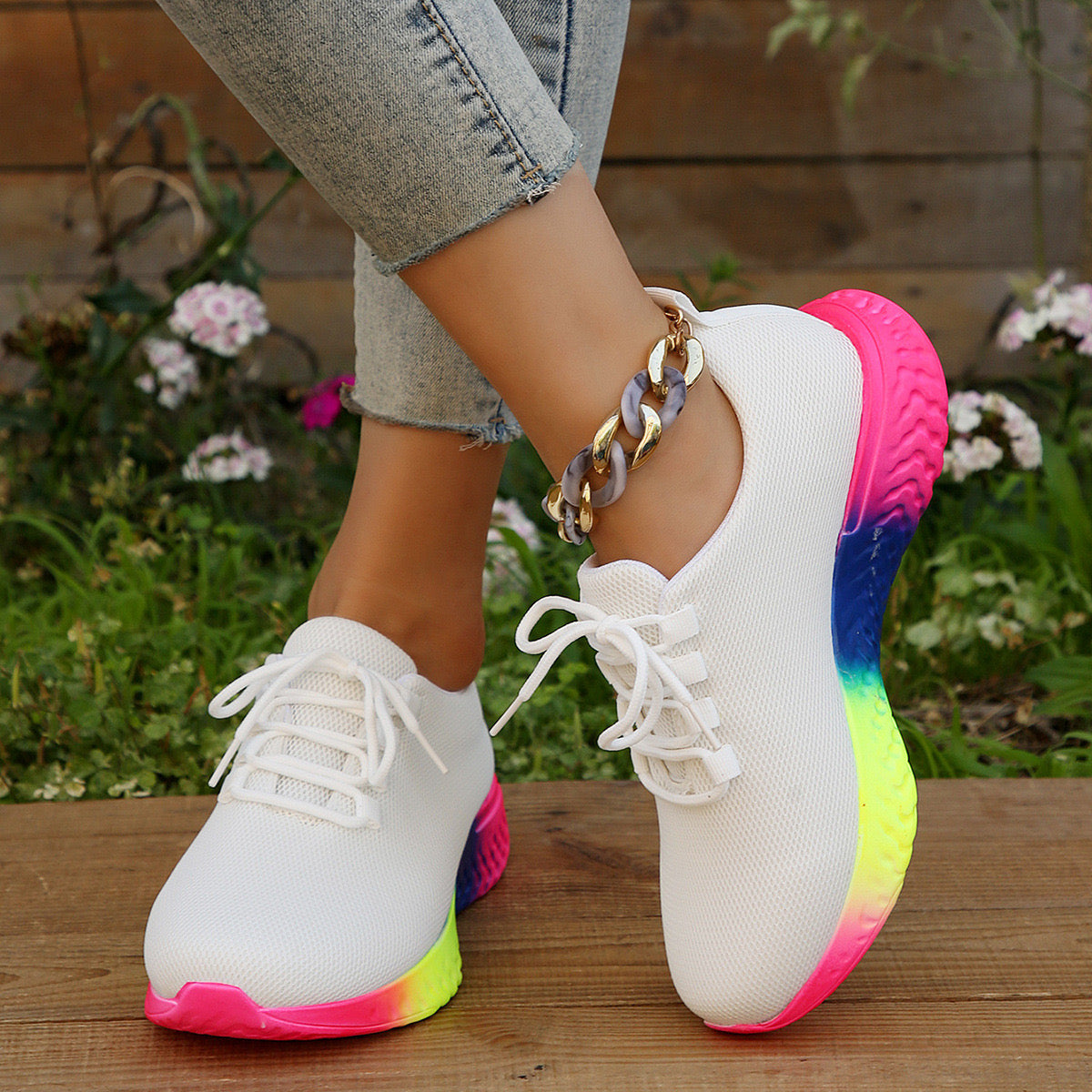 Multi Color Sole Sneaker